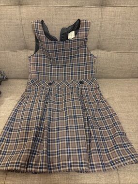 Lands end uniform plaid jumper size